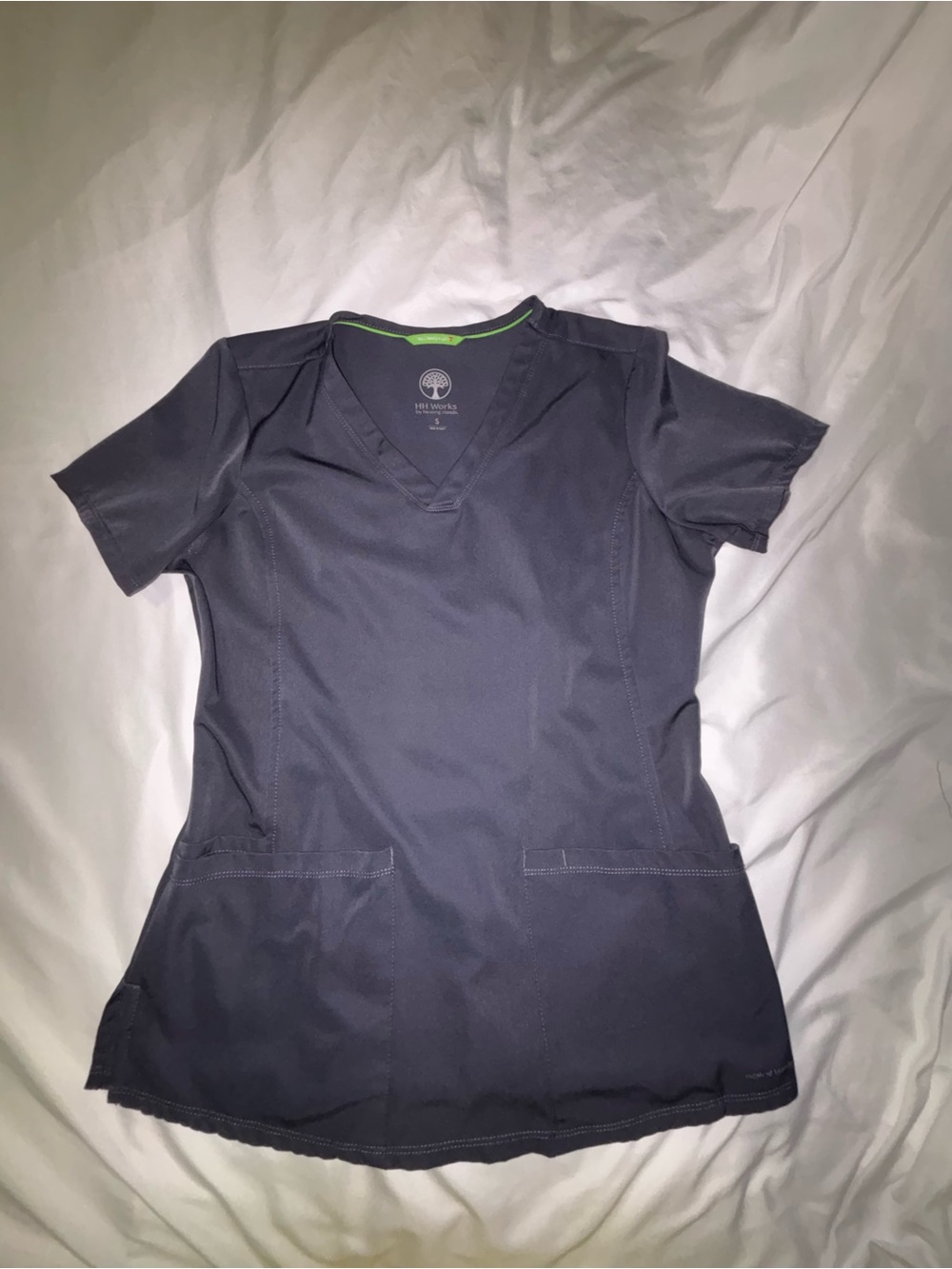 healing hands Charcoal Gray scrub SET. Style 9500 Rachel.